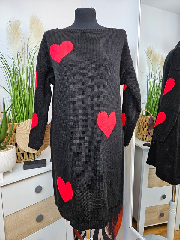 Pulover tip rochie Hearts