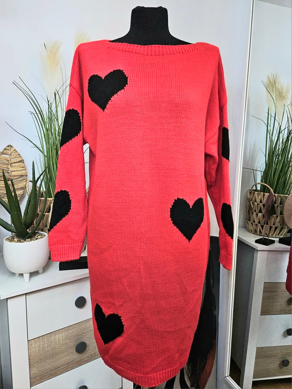 Pulover tip rochie Hearts