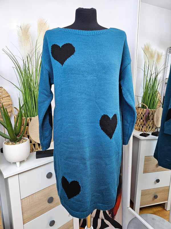 Pulover tip rochie Hearts