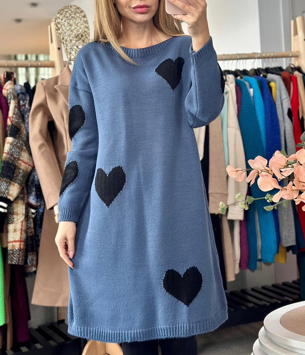 Pulover tip rochie Hearts