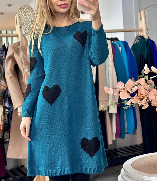 Pulover tip rochie Hearts