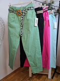 Pantaloni super elastici Color