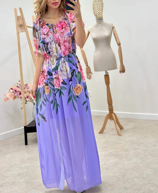 Rochie lunga voal Licia