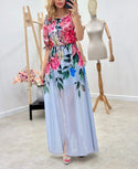 Rochie lunga voal Licia
