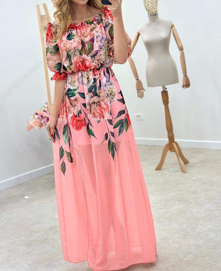 Rochie lunga voal Licia