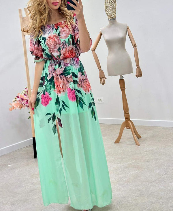 Rochie lunga voal Licia