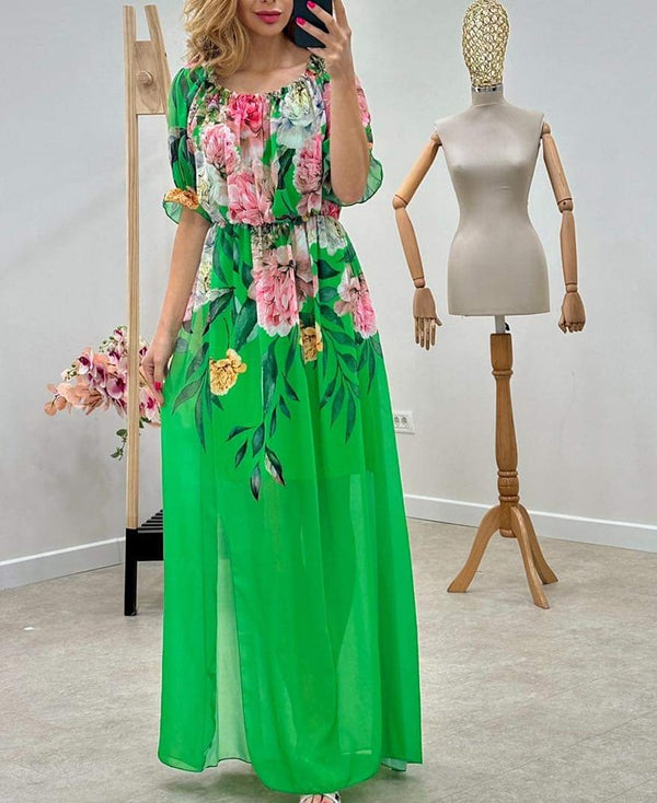 Rochie lunga voal Licia