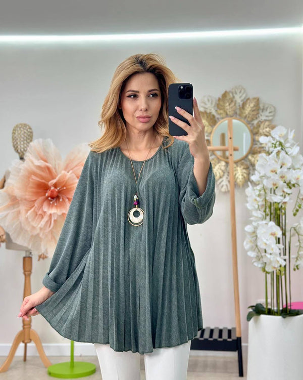 Bluza plisata Noriana