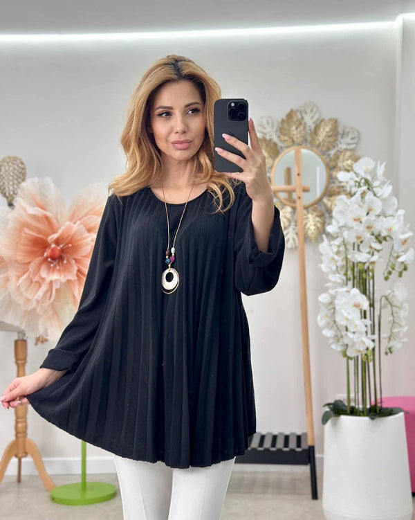 Bluza plisata Noriana