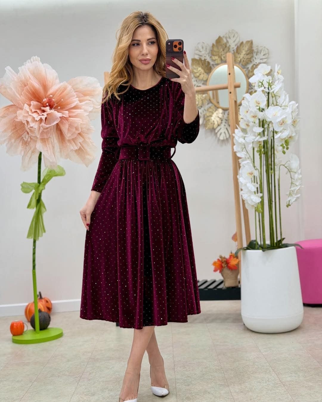 Rochie catifea Atanasia