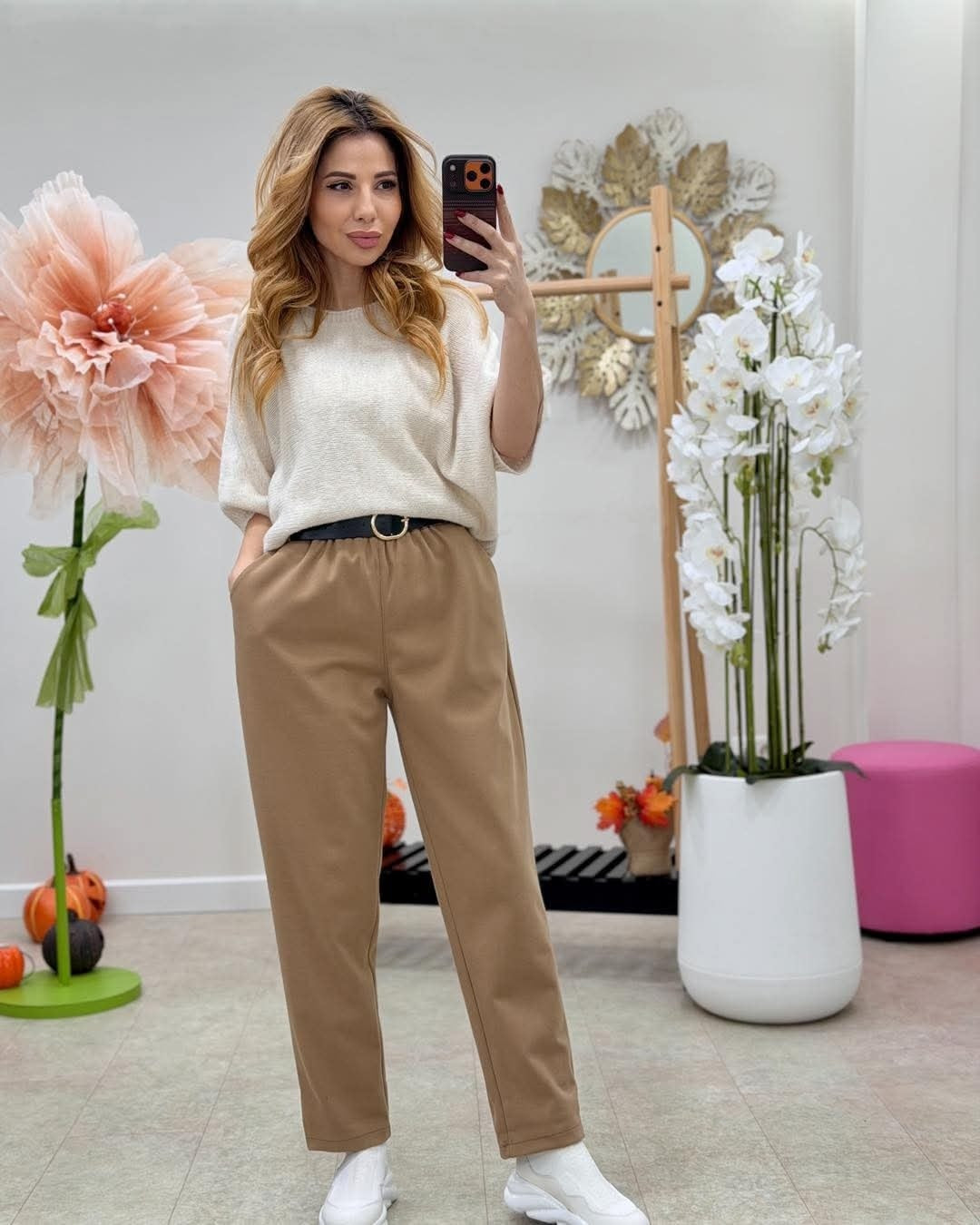 Pantaloni dama Amarilo