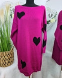 Pulover tip rochie Hearts