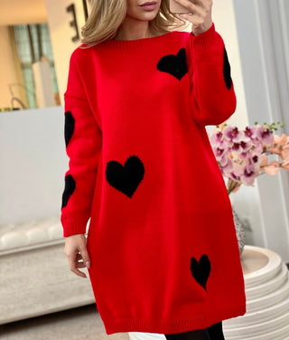 Pulover tip rochie Hearts