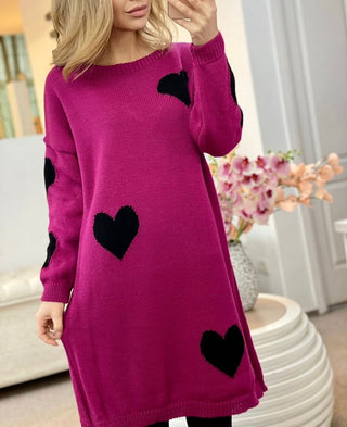 Pulover tip rochie Hearts